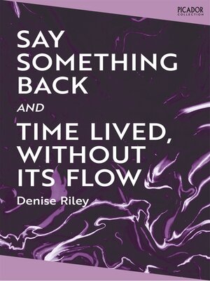 cover image of Say Something Back